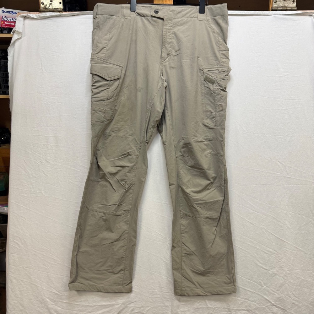 5.11 Tactical Series Cargo Pants Tan Khaki Nylon Spandex‎ 40x34 Work Outdoor